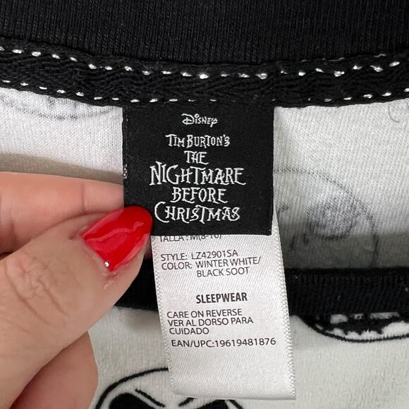 Nightmare Before Christmas NBC Disney 2 Piece Pajama Set Womens Medium 8/10 - Picture 6 of 8